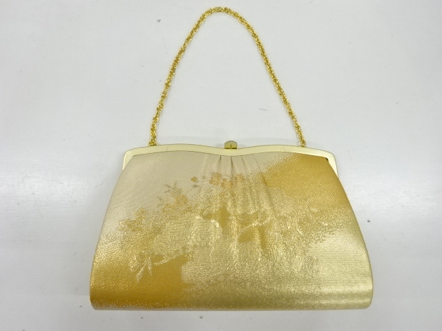 リサイクル　笠松模様織出し和装バッグ